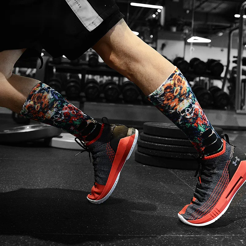 1-Pack Printed Basketball Socks for Men