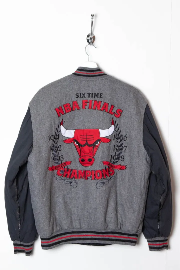 1998 Chicago Bulls 'Six Time Champions' Reversible Bomber Jacket (M)