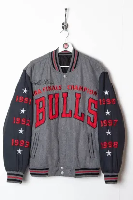 1998 Chicago Bulls 'Six Time Champions' Reversible Bomber Jacket (M)