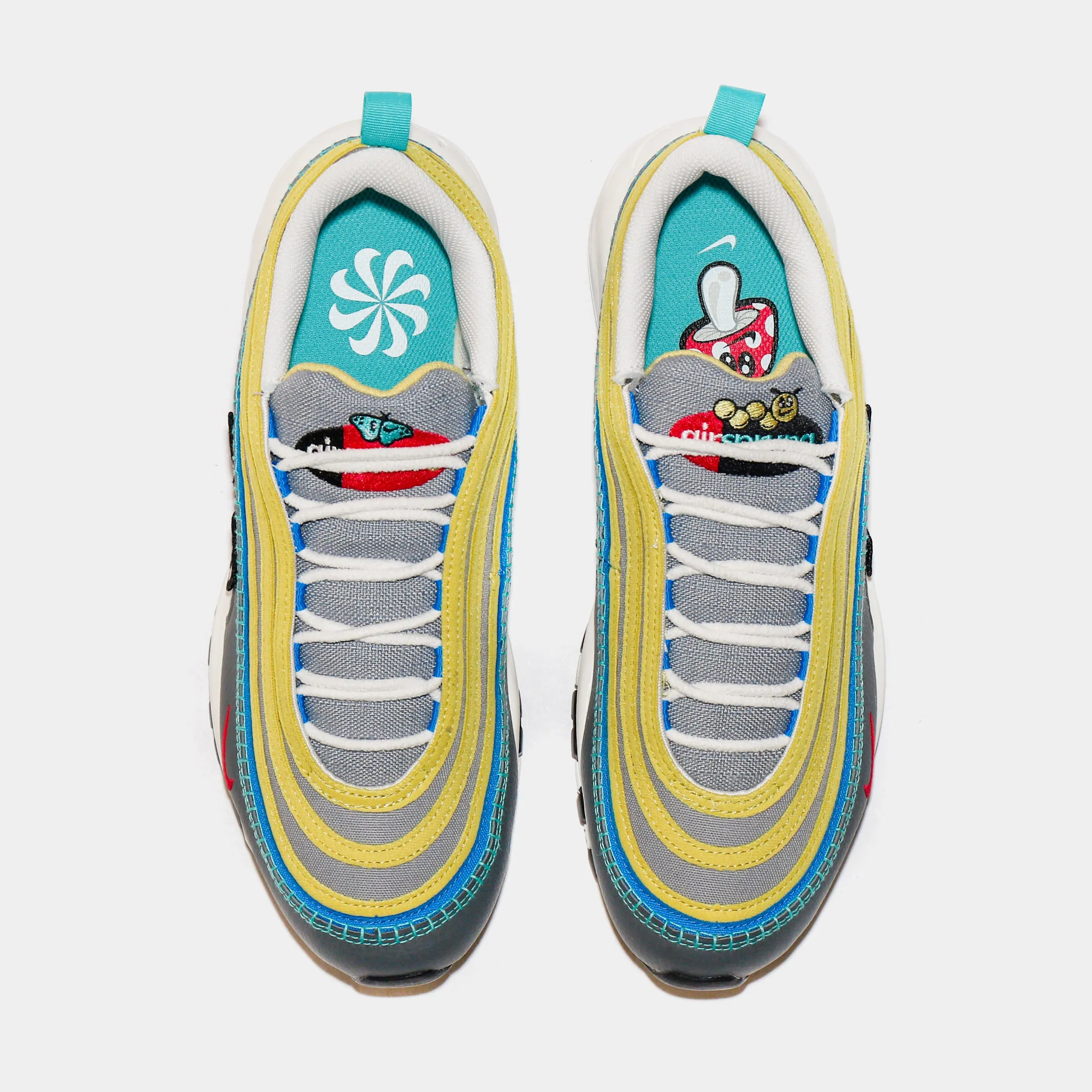 Air Max 97 Air Sprung Mens Lifestyle Shoes (Grey/Yellow/Multi)