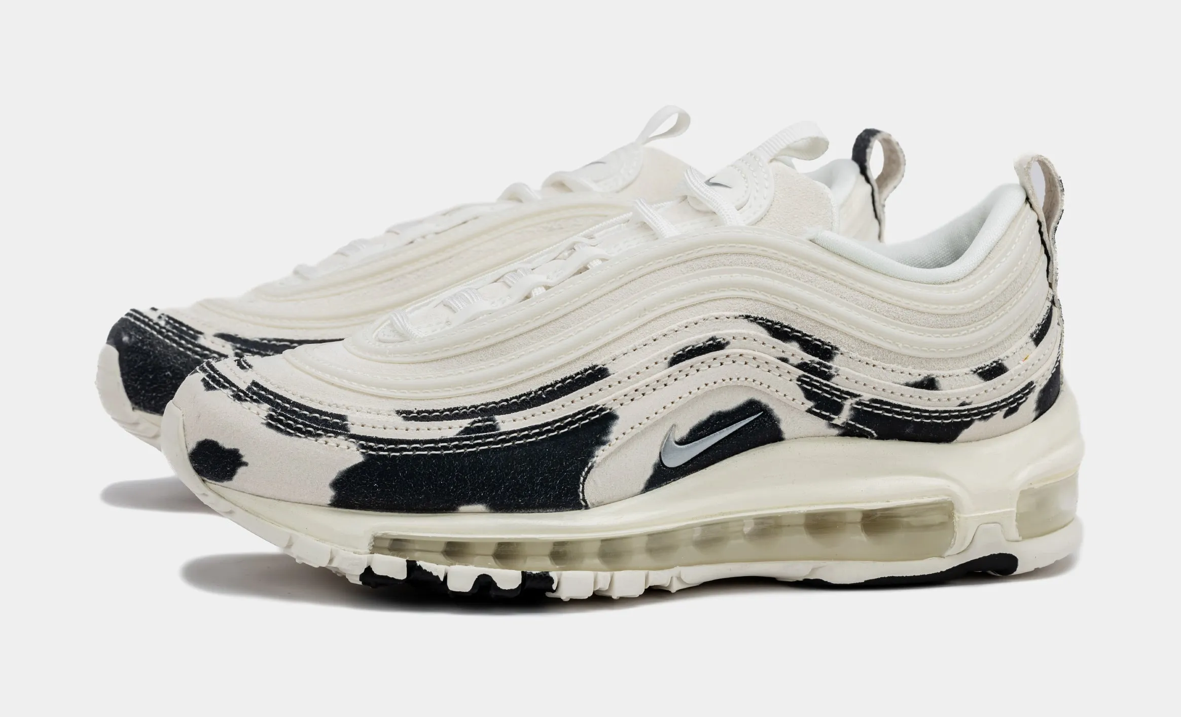 Air Max 97 Cow Print Womens Running Shoes (Beige/Black)