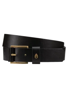 Americana Vegan Belt - Black / Gold