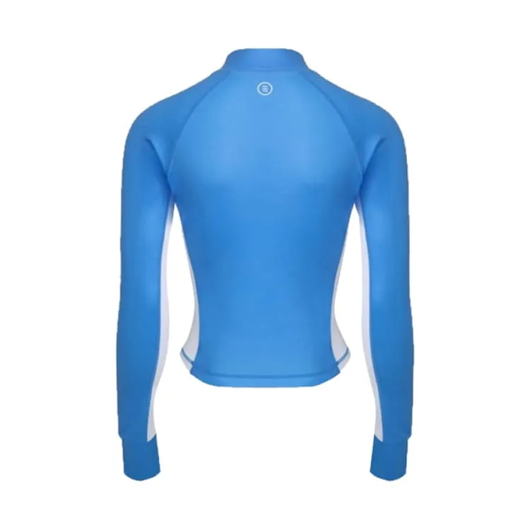 Barrel Women Nautical Crop ZipUp Rashguard-BLUE