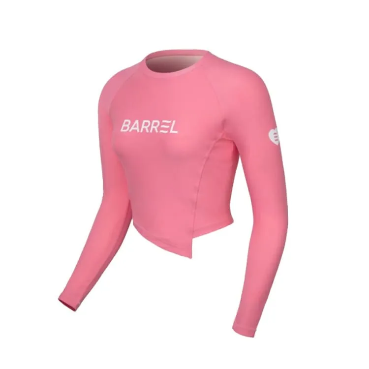 Barrel Women Sunset Crop Rashguard-PINK