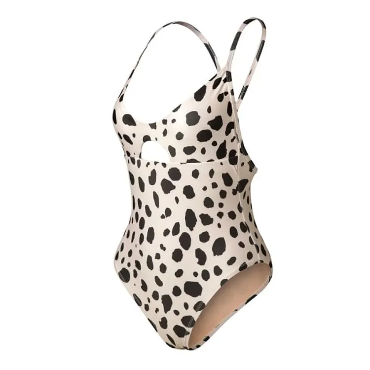 Barrel Womens Halfmoon Monokini-LEOPARD