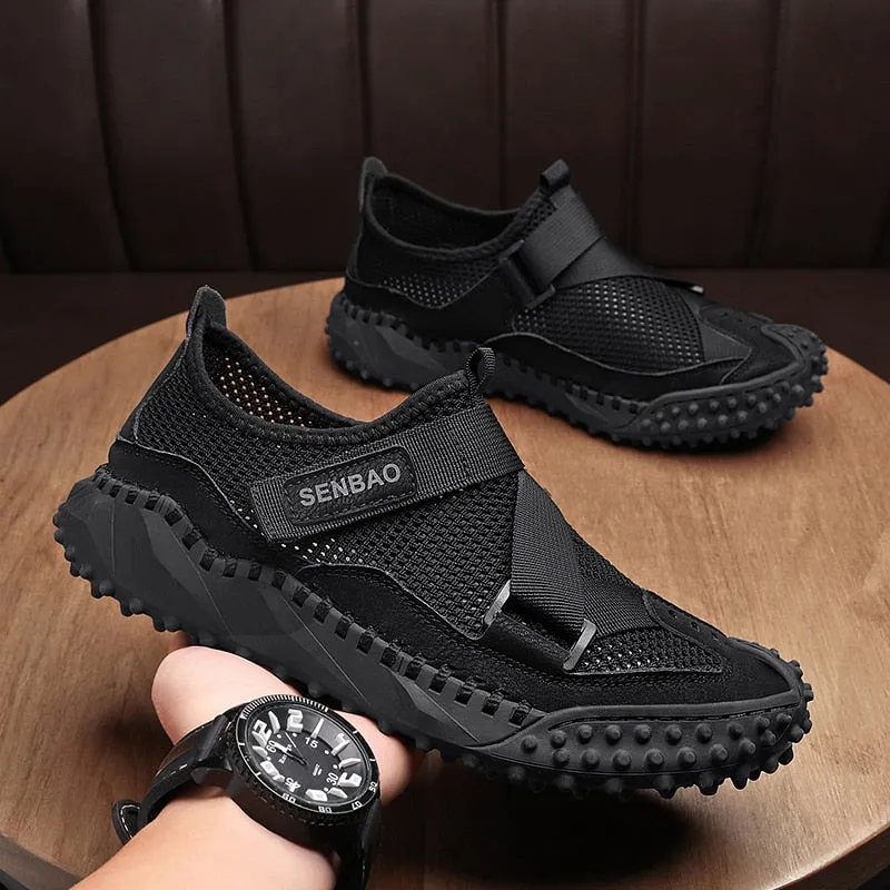 Brand Men's Shoes Breathable Mesh Loafers Shoes Handmade Platform Men's Casual Shoes Luxury Men Moccasins Designer Men's Sneaker