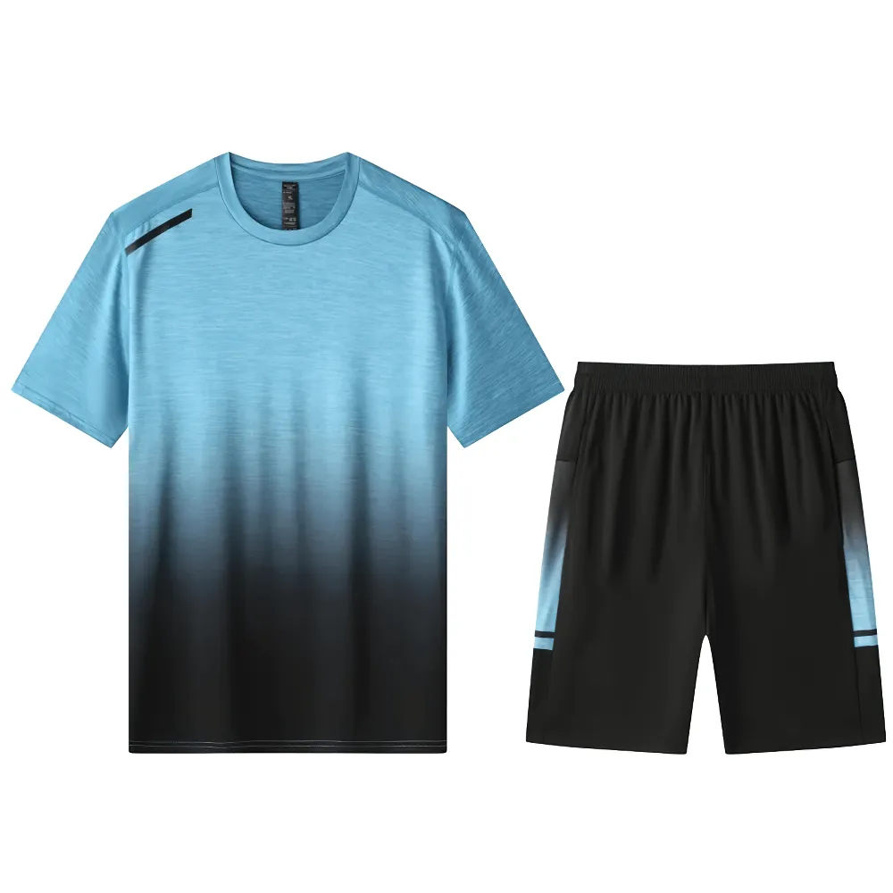 Breathable O-Neck Tee and Shorts Set - SF2049