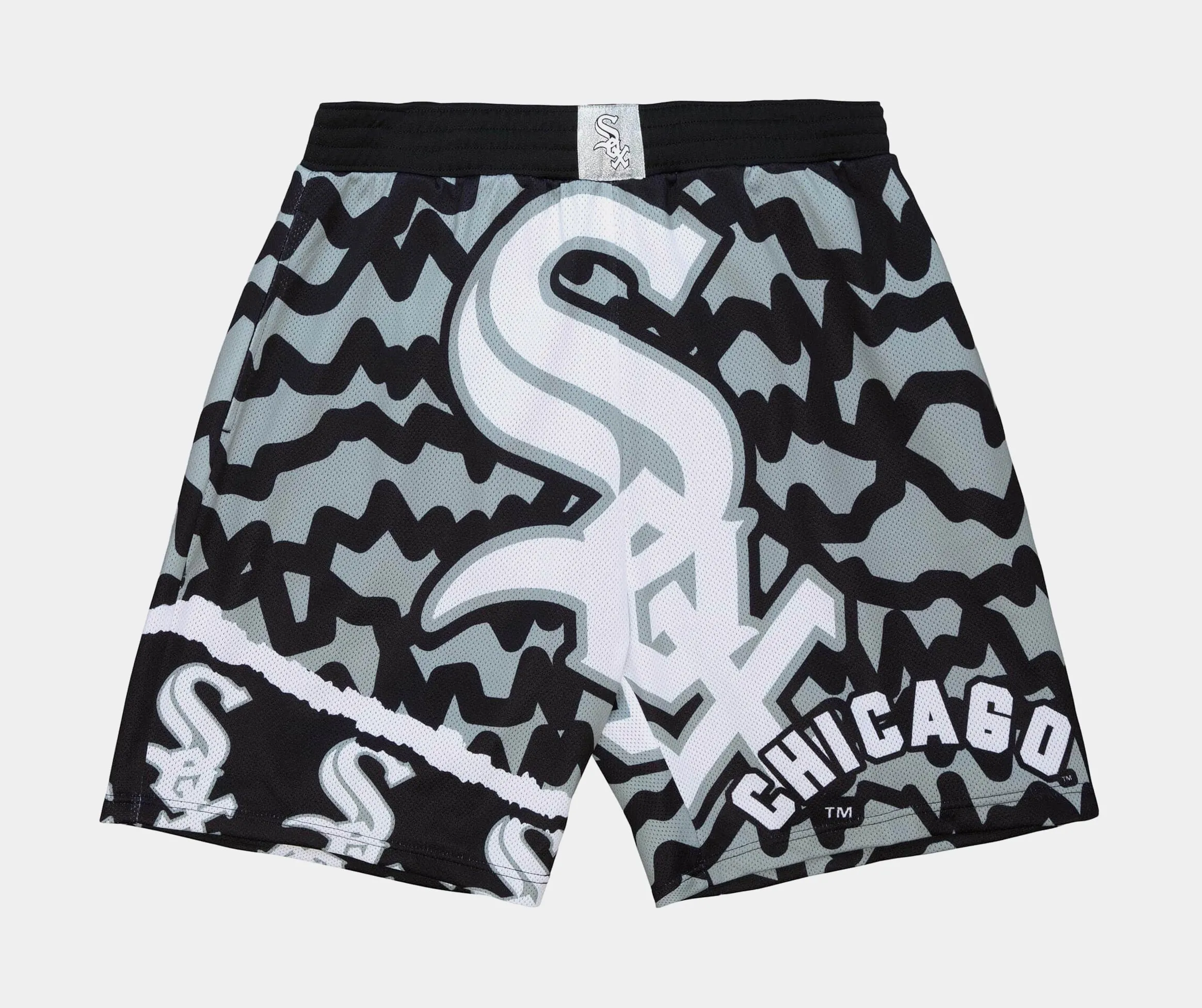 Chicago White Sox Jumbotron 2.0 Sublimated Shorts Mens Shorts (Black/White)