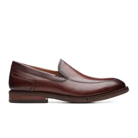 Clarks Un Hugh Step Slip On Loafer (Men) - Brown Leather