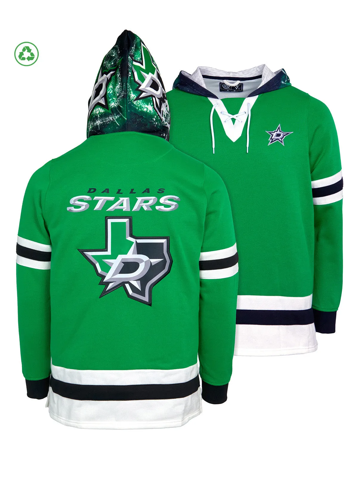 Dallas Stars Lace-Up Hoodie