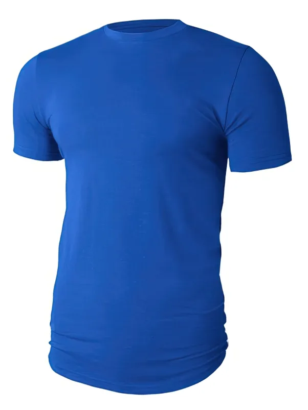 Elastic Plain Sports Quick-Drying Men's T-Shirt - SF0665