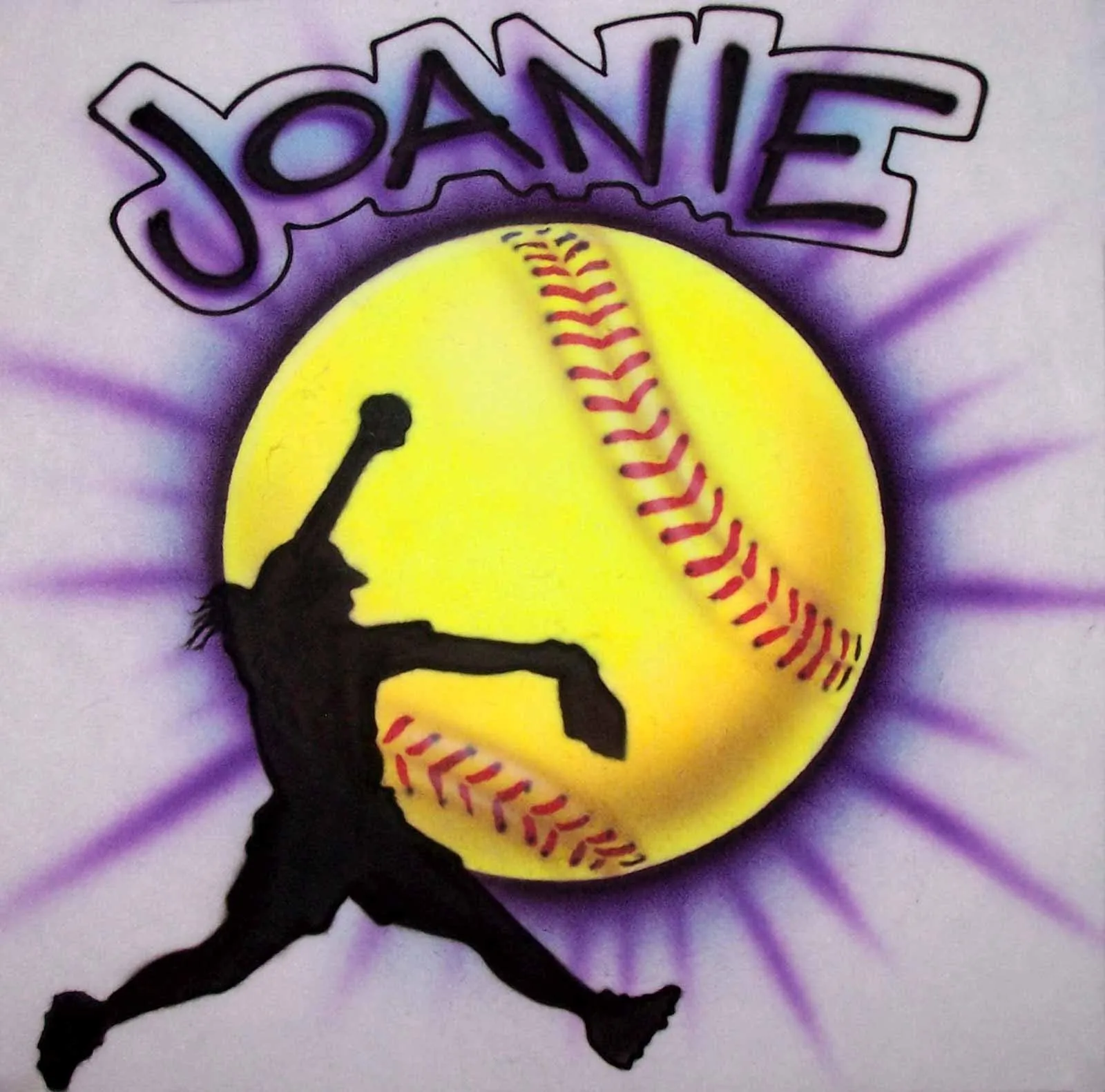 Fastpitch Softball Custom Airbrushed Personalized Shirt