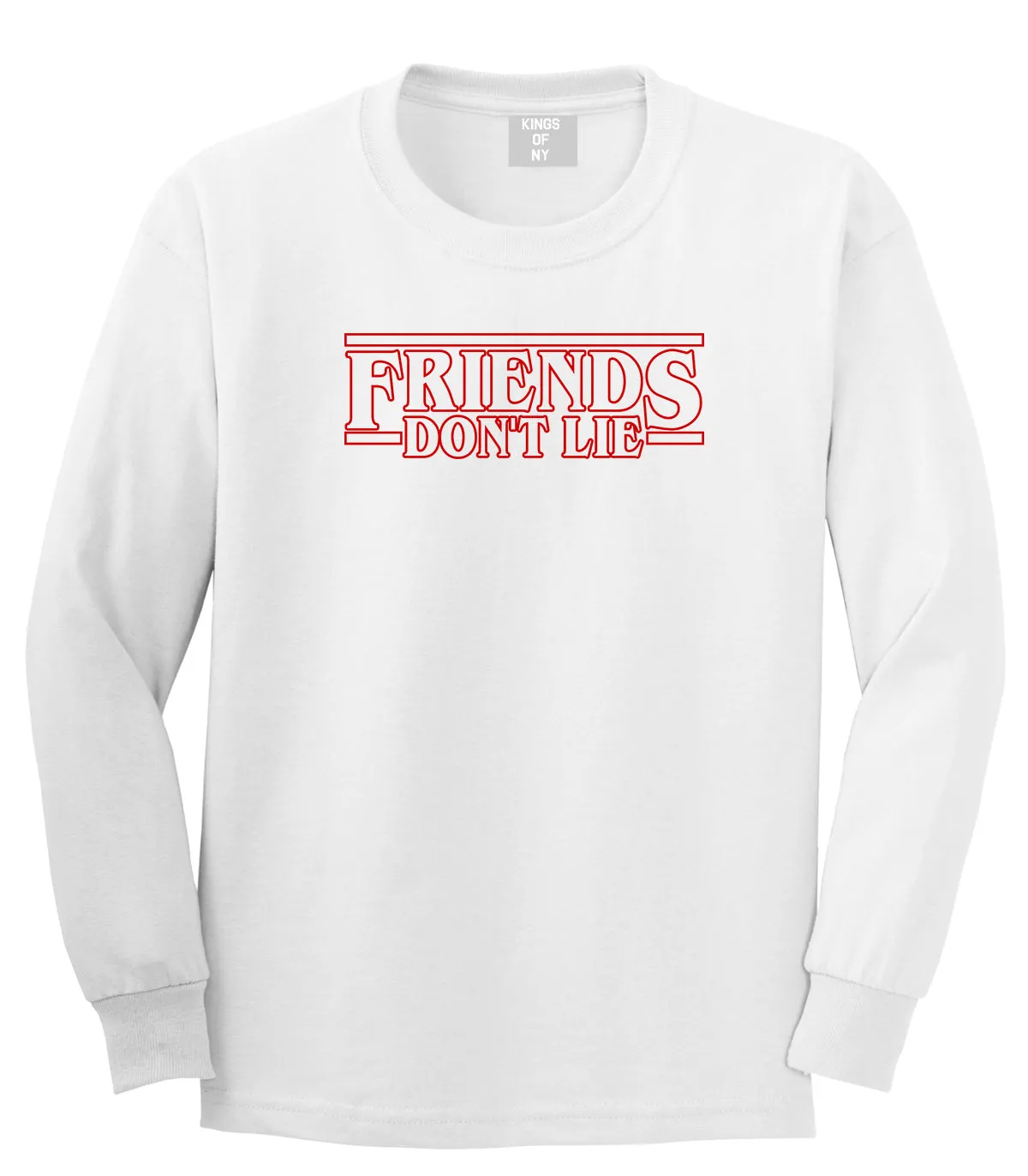 Friends Dont Lie Mens Long Sleeve T-Shirt