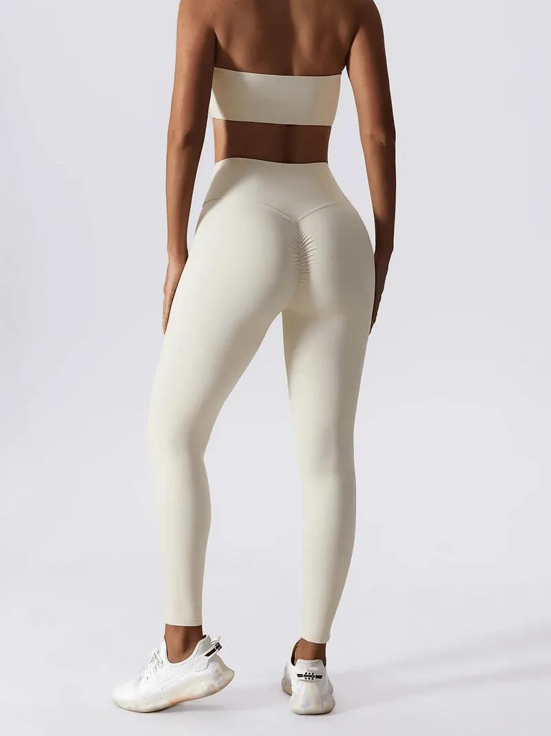 High Waist Leggings and Push Up Sports Bra / Yoga Set 2 Piece - SF1649