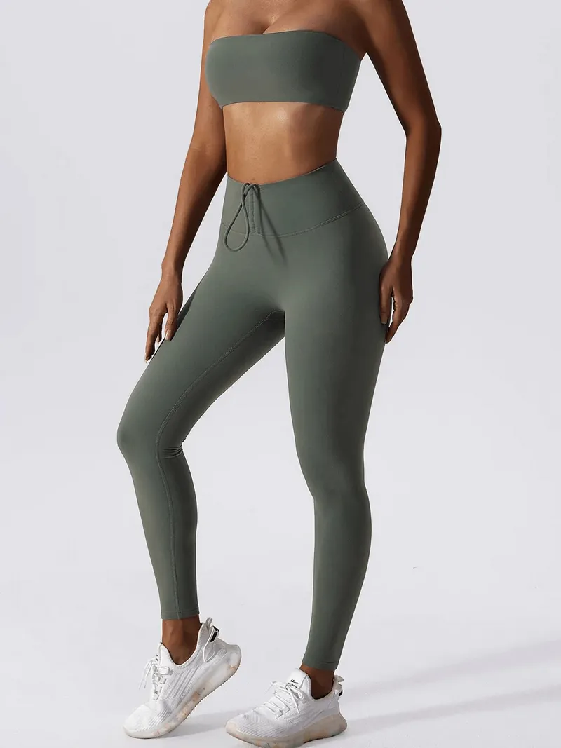 High Waist Leggings and Push Up Sports Bra / Yoga Set 2 Piece - SF1649