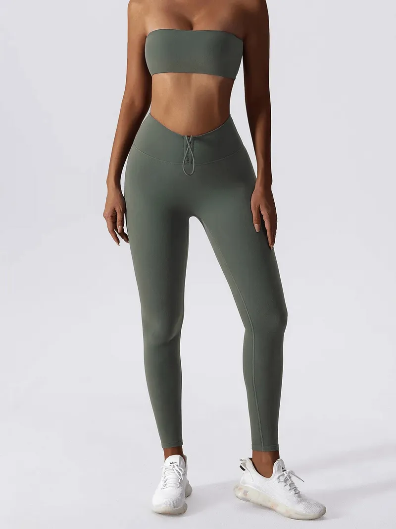 High Waist Leggings and Push Up Sports Bra / Yoga Set 2 Piece - SF1649