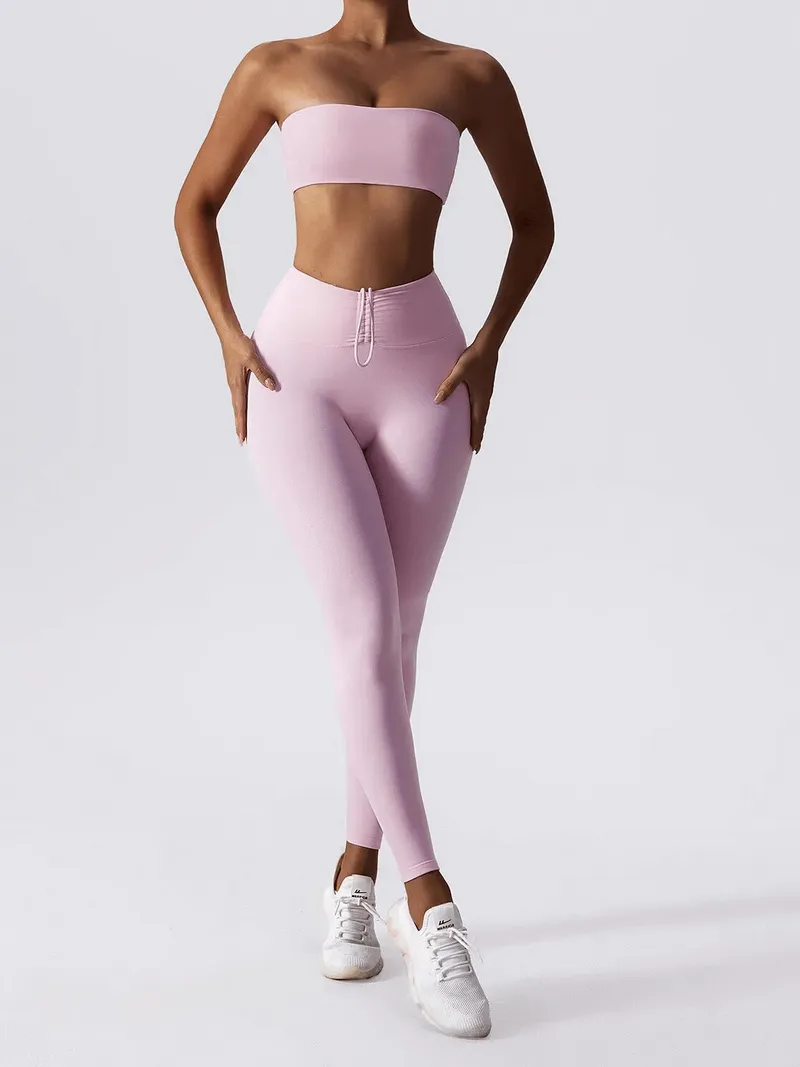 High Waist Leggings and Push Up Sports Bra / Yoga Set 2 Piece - SF1649