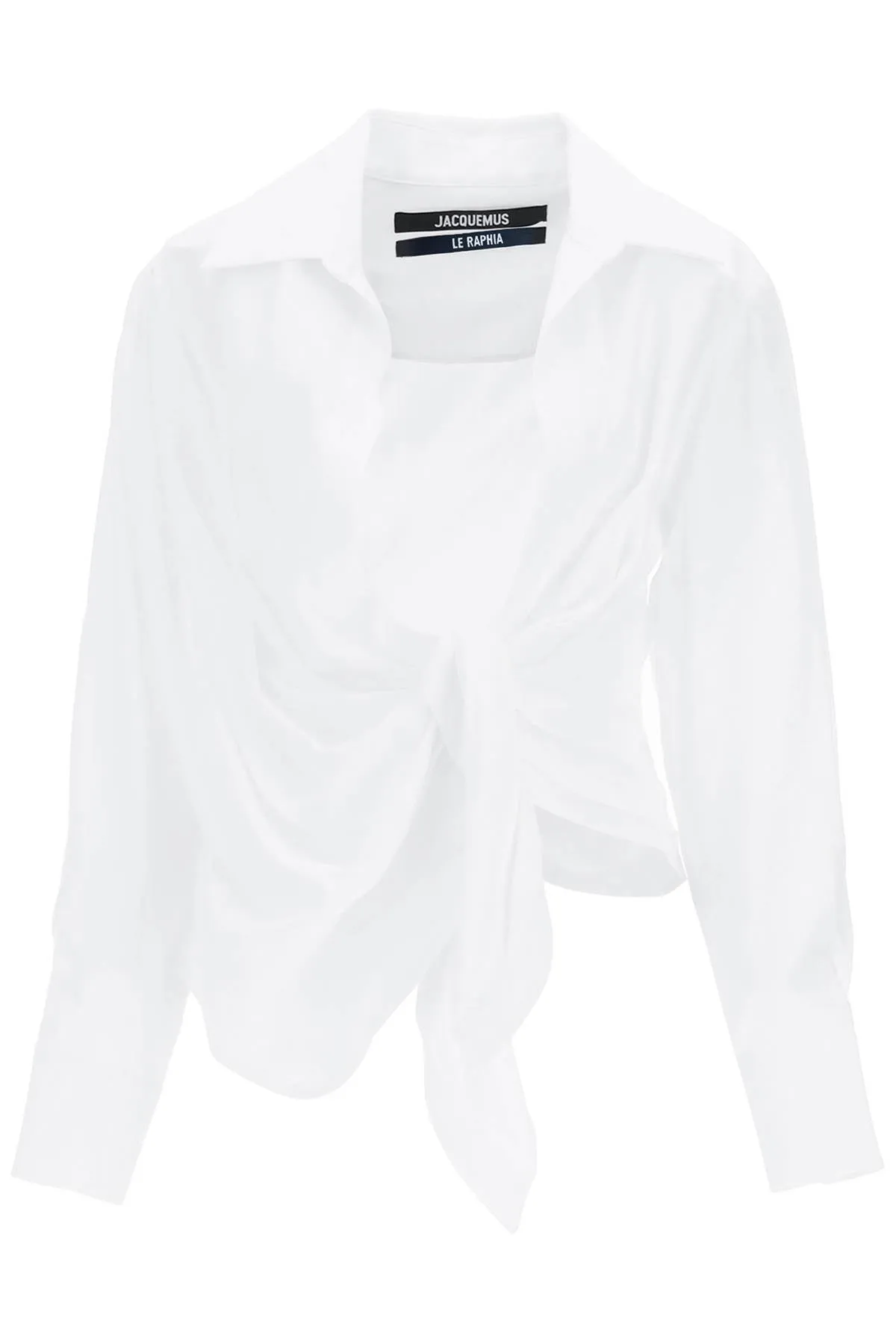 Jacquemus bahia tied-sash blouse