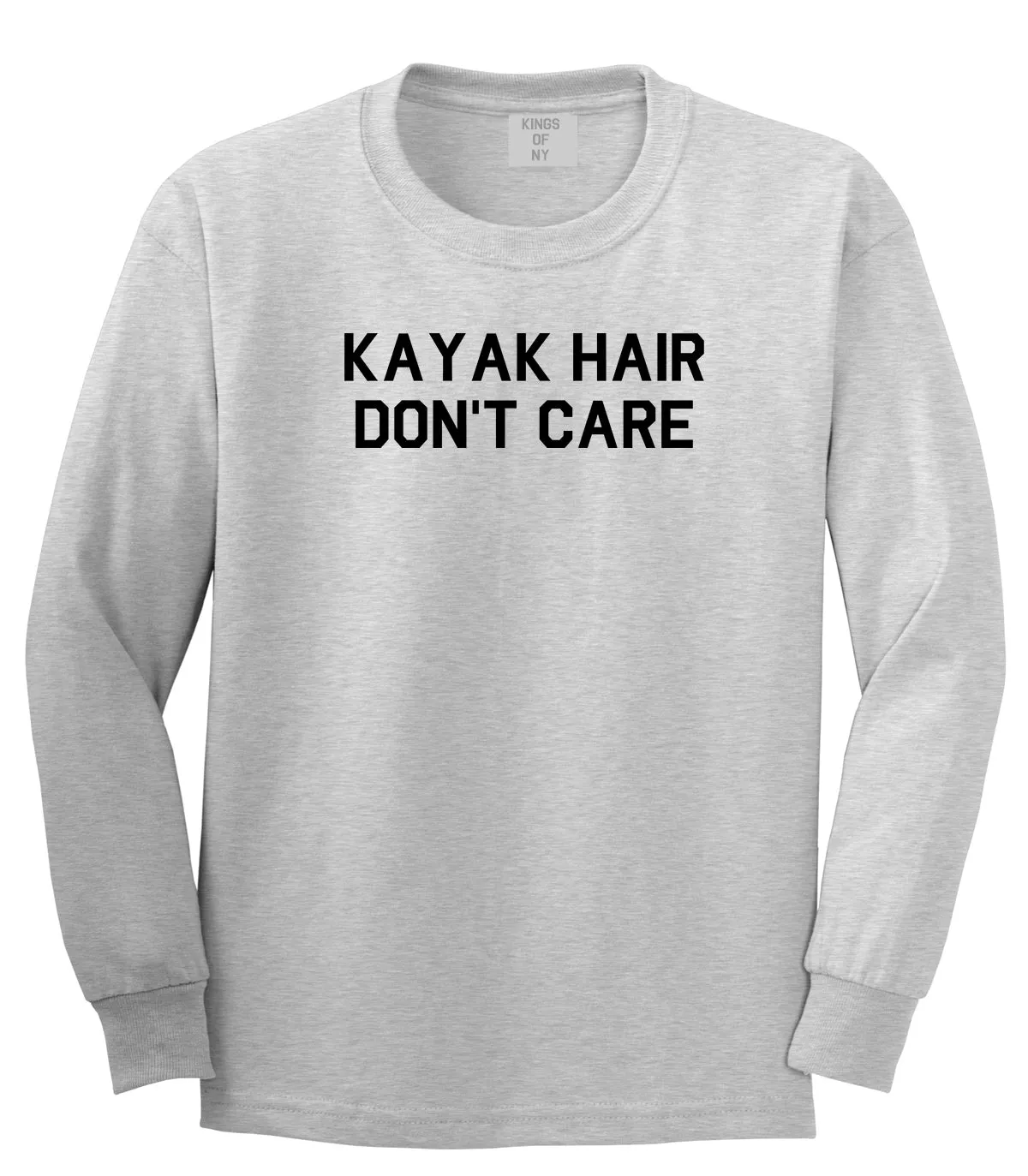 Kayak Hair Dont Care Mens Long Sleeve T-Shirt