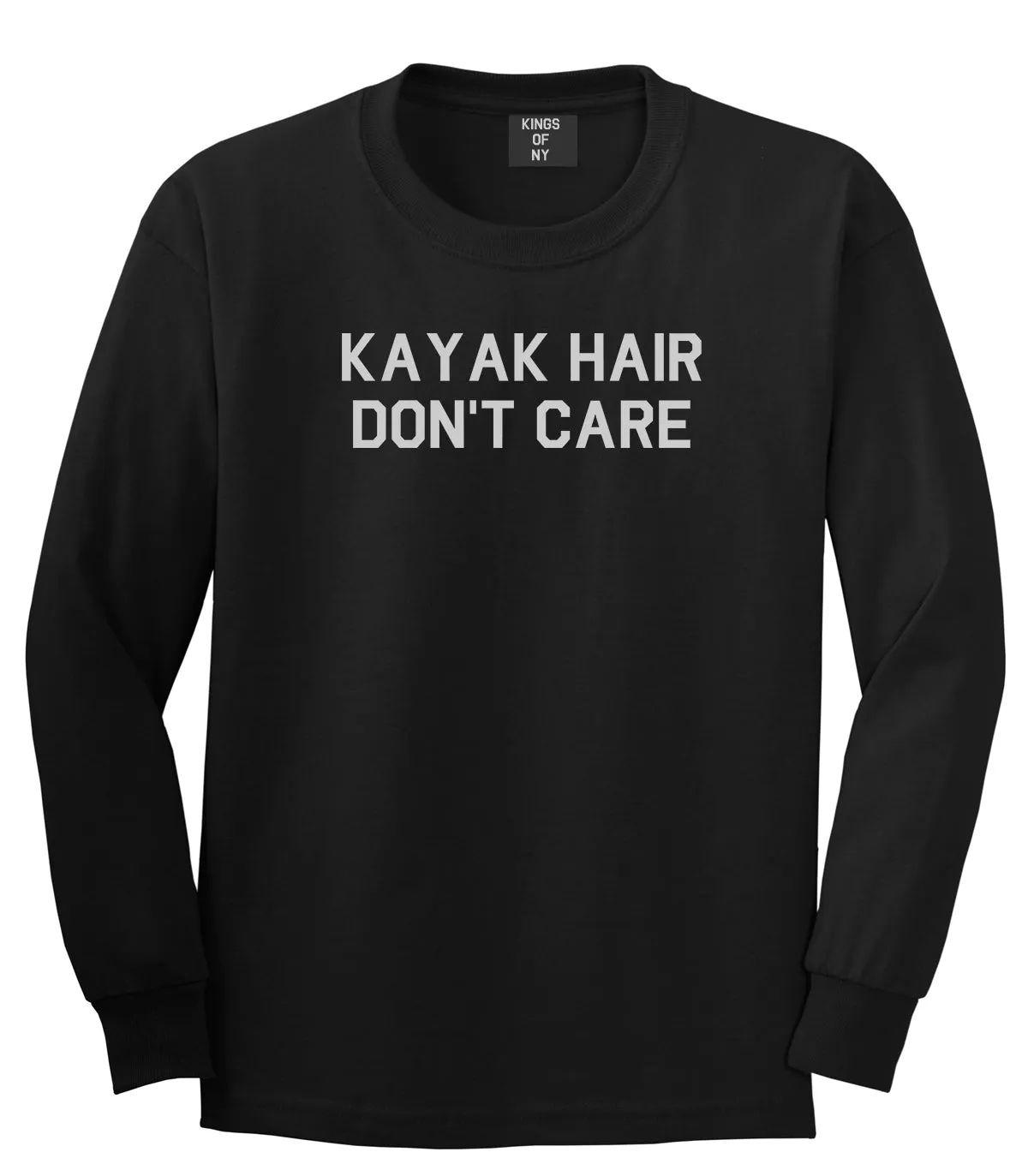 Kayak Hair Dont Care Mens Long Sleeve T-Shirt