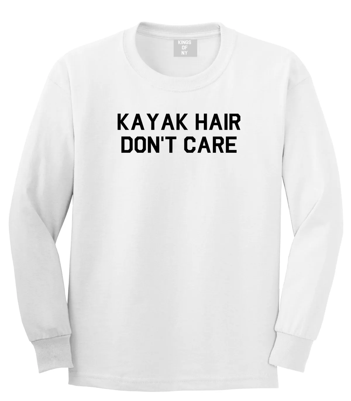 Kayak Hair Dont Care Mens Long Sleeve T-Shirt