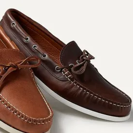 LE Men’s Canoe Shoe: Brown Boat Sole