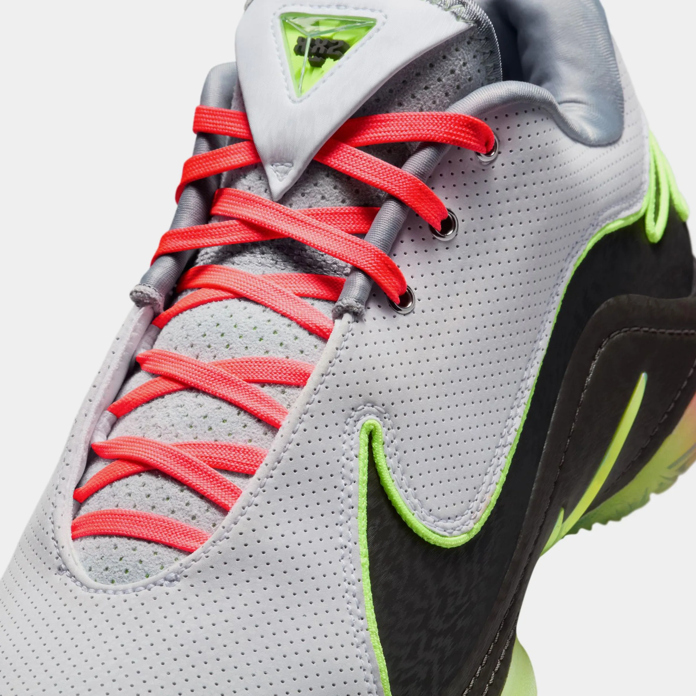 Lebron 22 Moonlight Mens Basketball Shoes (White/Volt Glow/Medium Ash/Hot Lava/Wolf Grey)