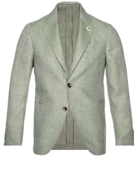 Linen Mix Sport Jacket Green