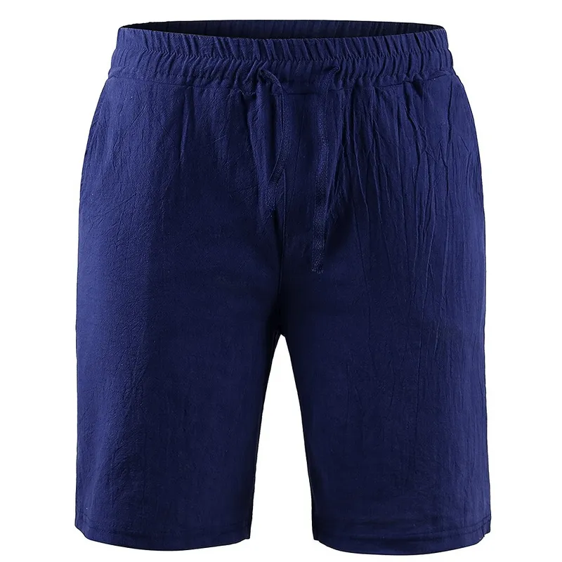 Linen Solid Color Breathable Men's Shorts / Sports Shorts - SF1118