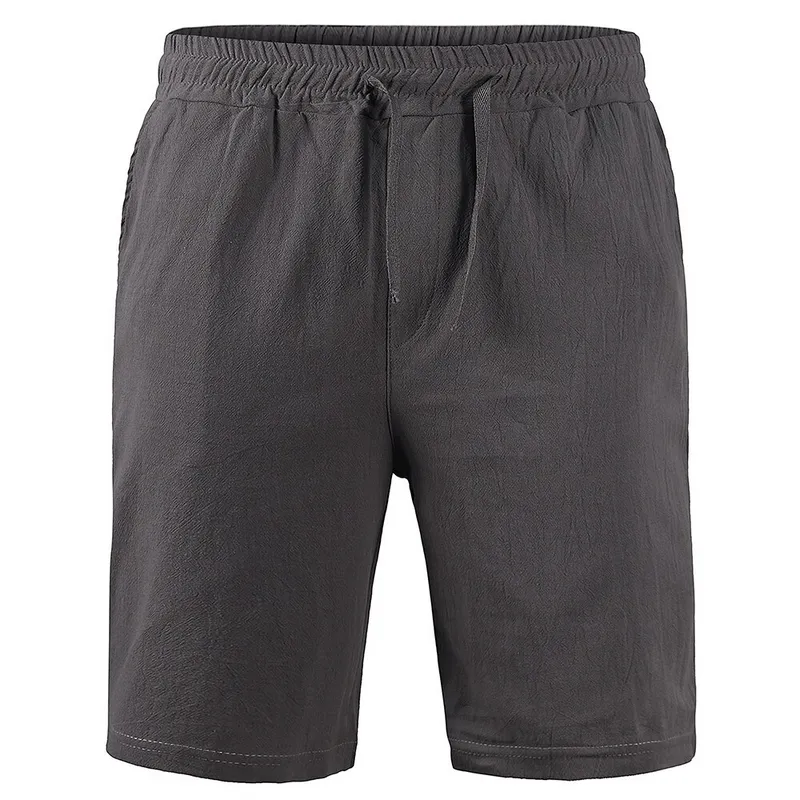 Linen Solid Color Breathable Men's Shorts / Sports Shorts - SF1118