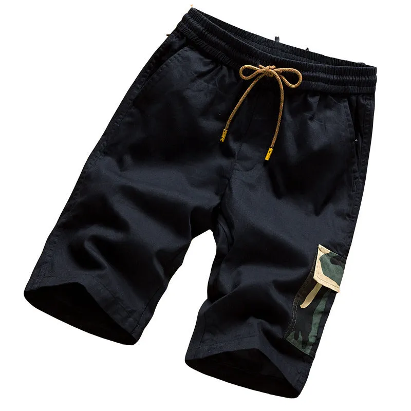 Loose casual sports five-point pants men