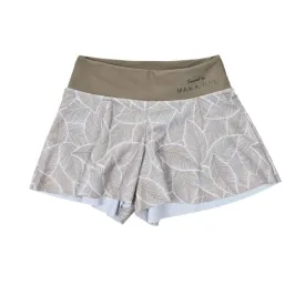 Maka-Hou Women Summer Shorts-BEIGE LEAF (Japanese Brand)