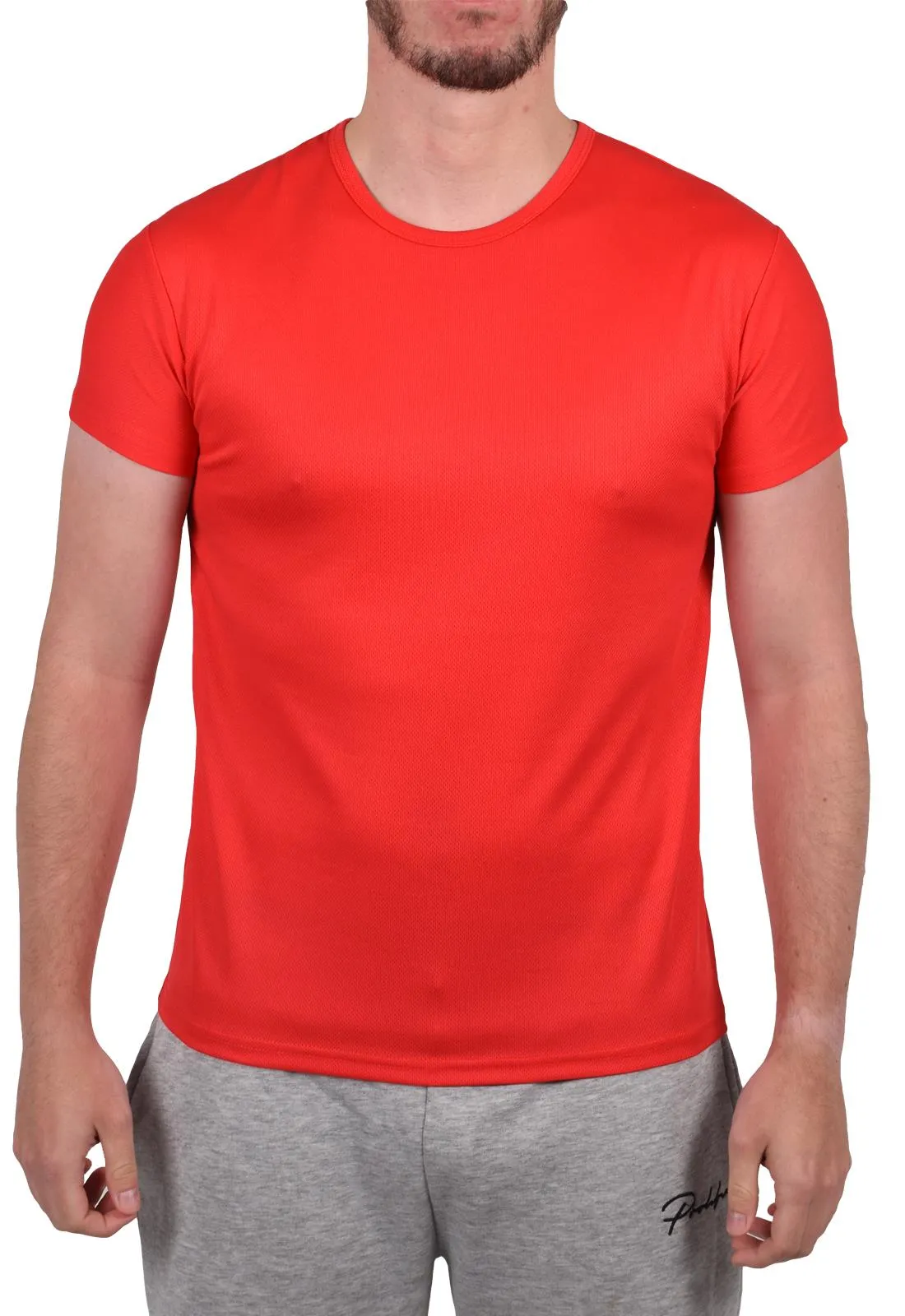 Men Polyester Breathable Short Sleeve T-Shirt