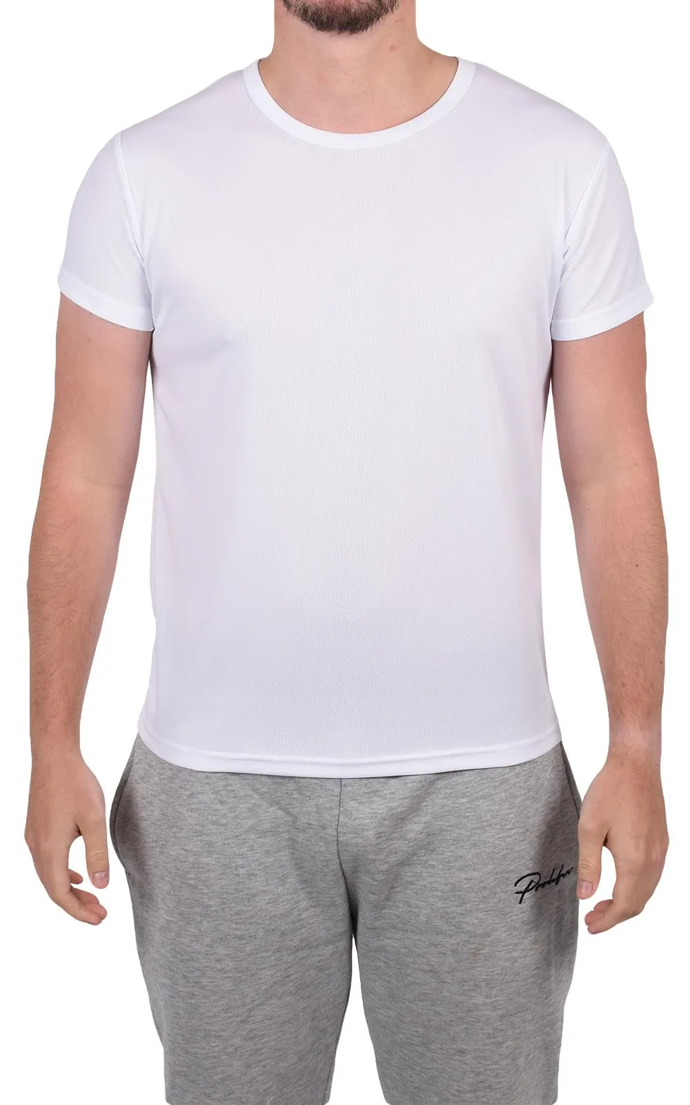 Men Polyester Breathable Short Sleeve T-Shirt