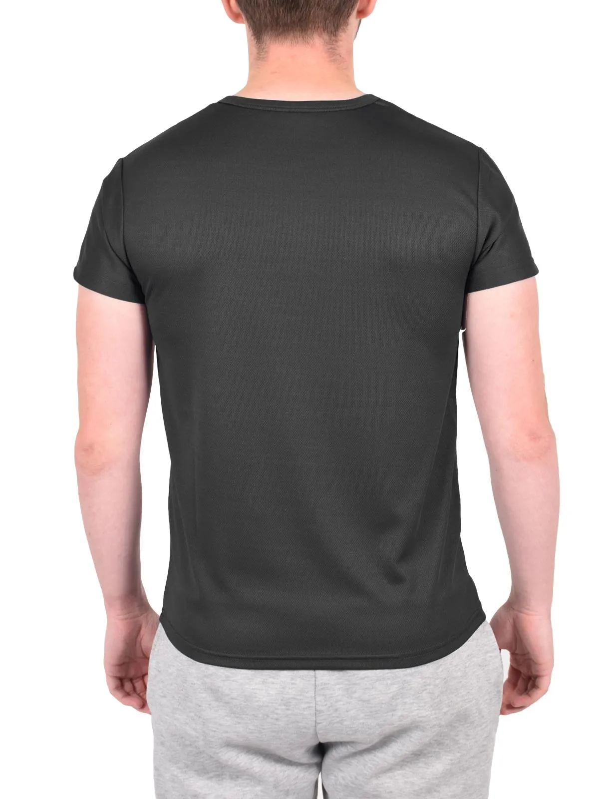 Men Polyester Breathable Short Sleeve T-Shirt