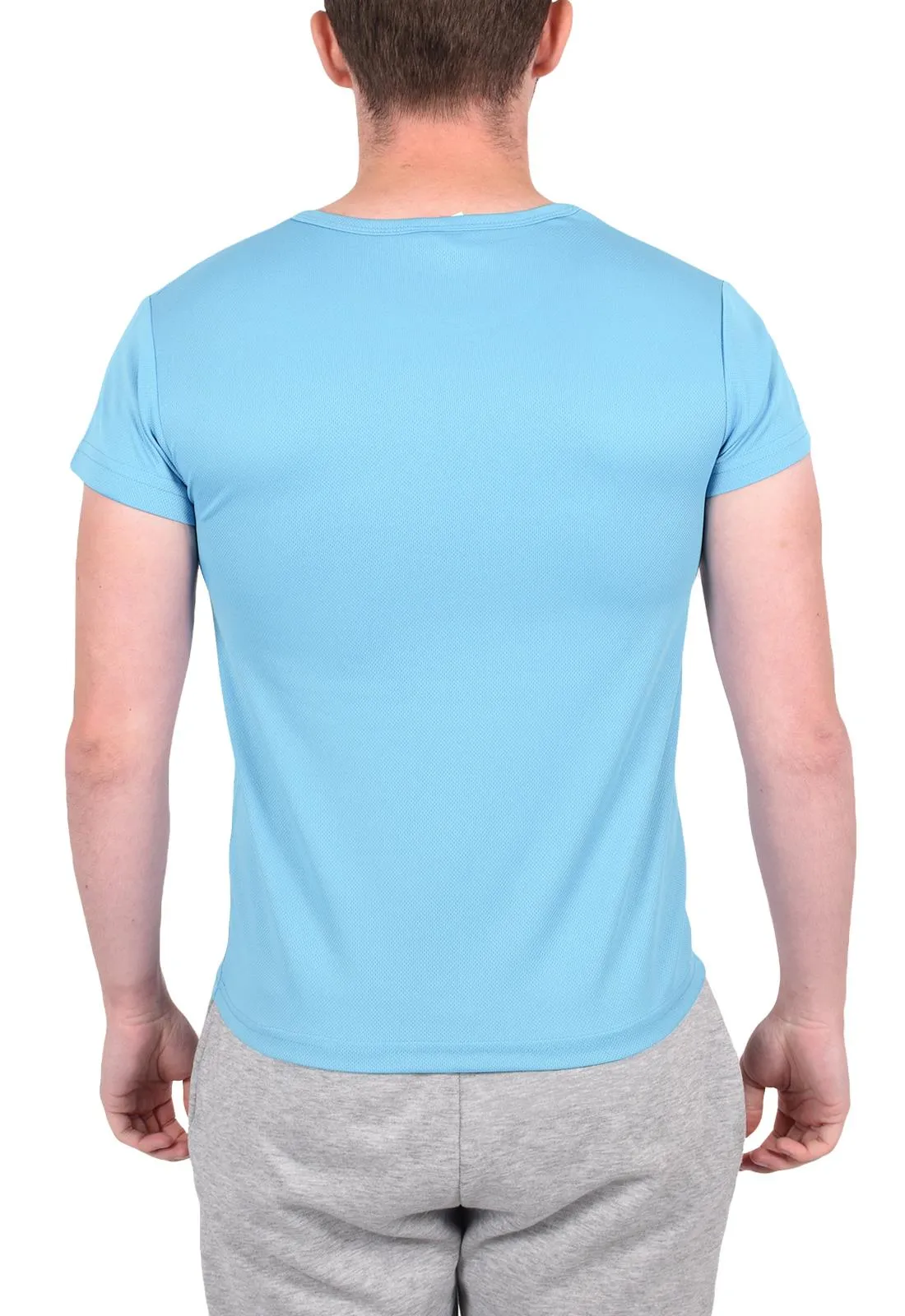 Men Polyester Breathable Short Sleeve T-Shirt