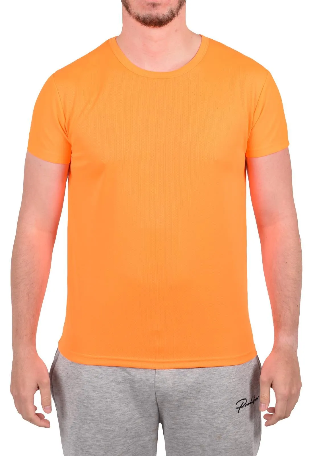 Men Polyester Breathable Short Sleeve T-Shirt