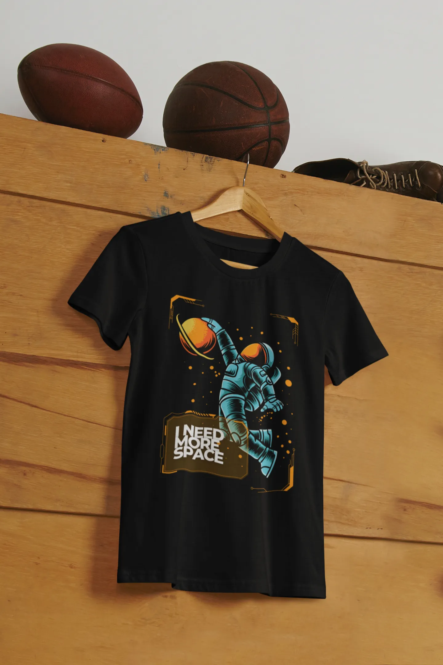 Men's Astronaut Basketball T-Shirt - Need More Space