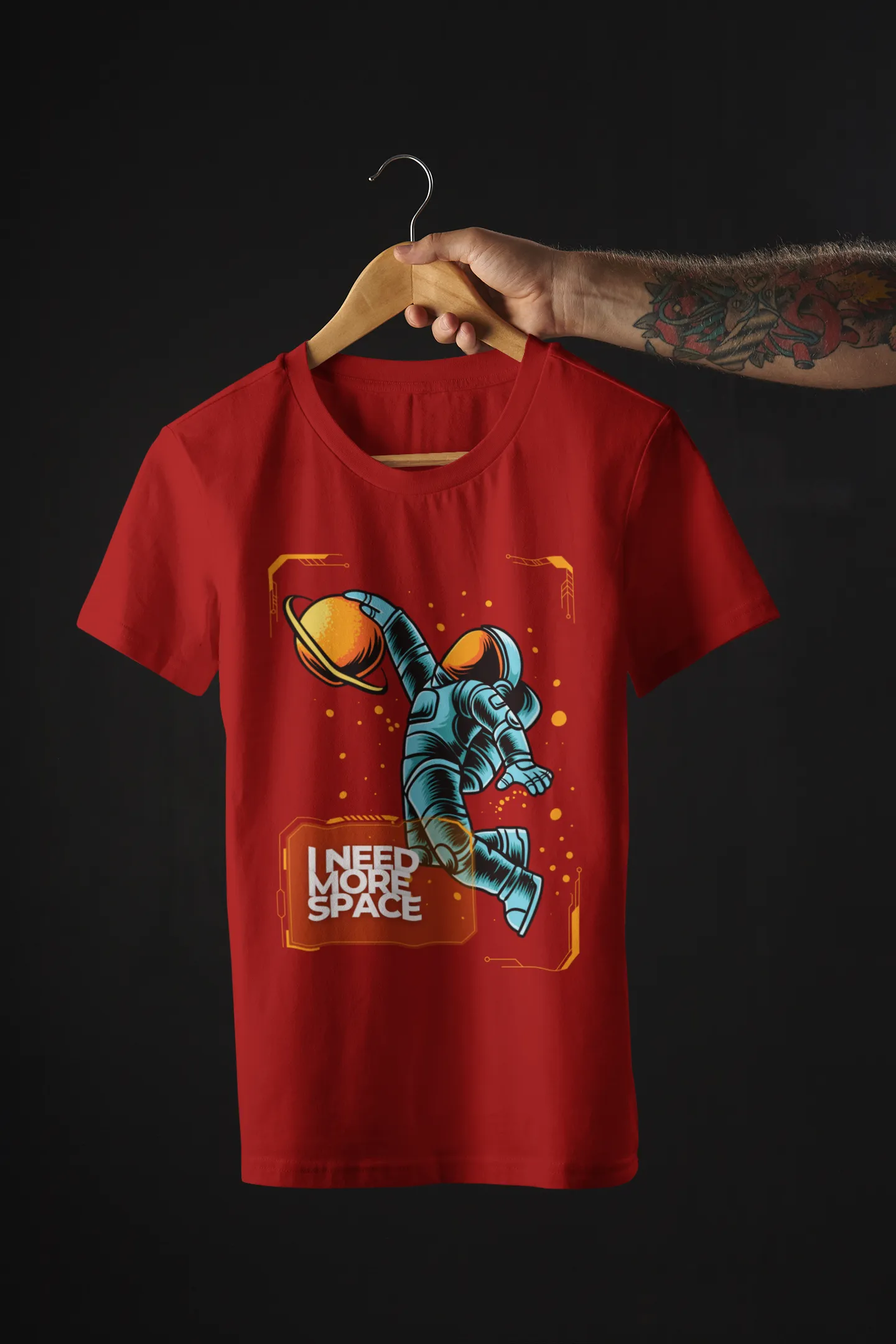 Men's Astronaut Basketball T-Shirt - Need More Space