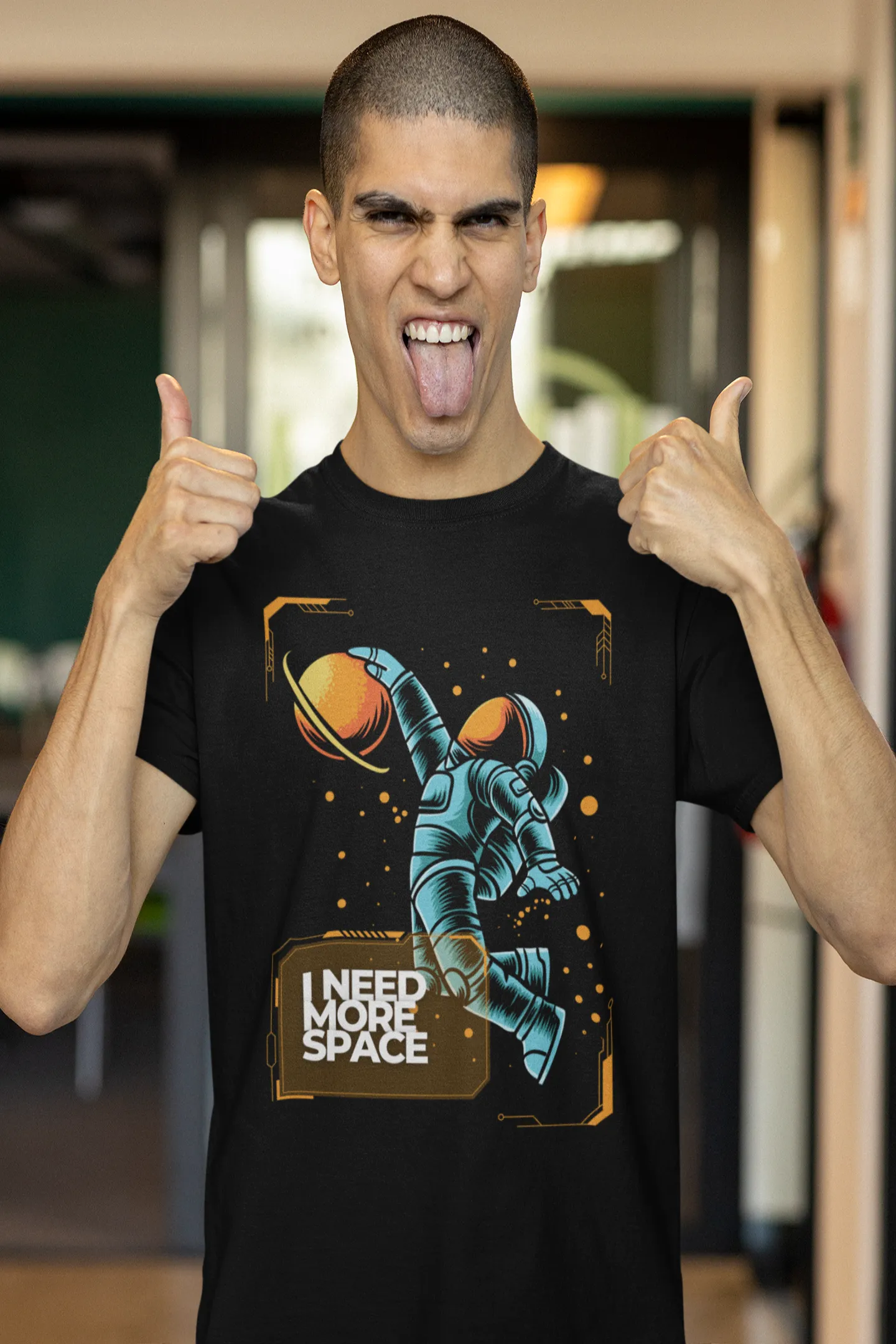 Men's Astronaut Basketball T-Shirt - Need More Space