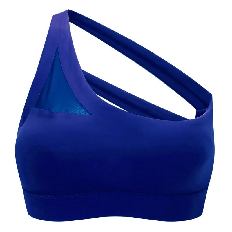 Oblique One-Shoulder Mermaid Sports Bra