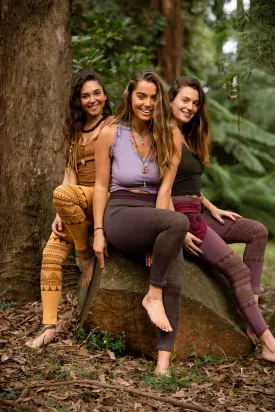 Organic Tribal Leggings - Honey