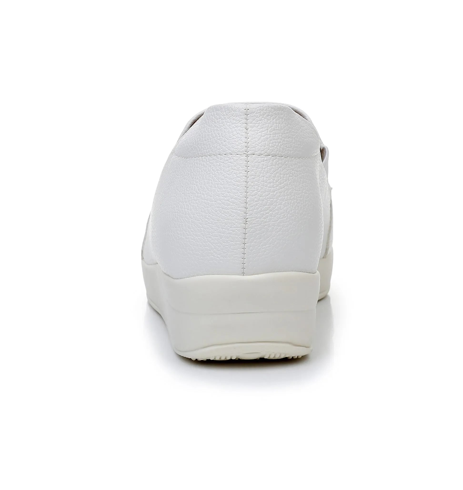 Piccadilly White Nappa Slip-On Shoes (214.026)