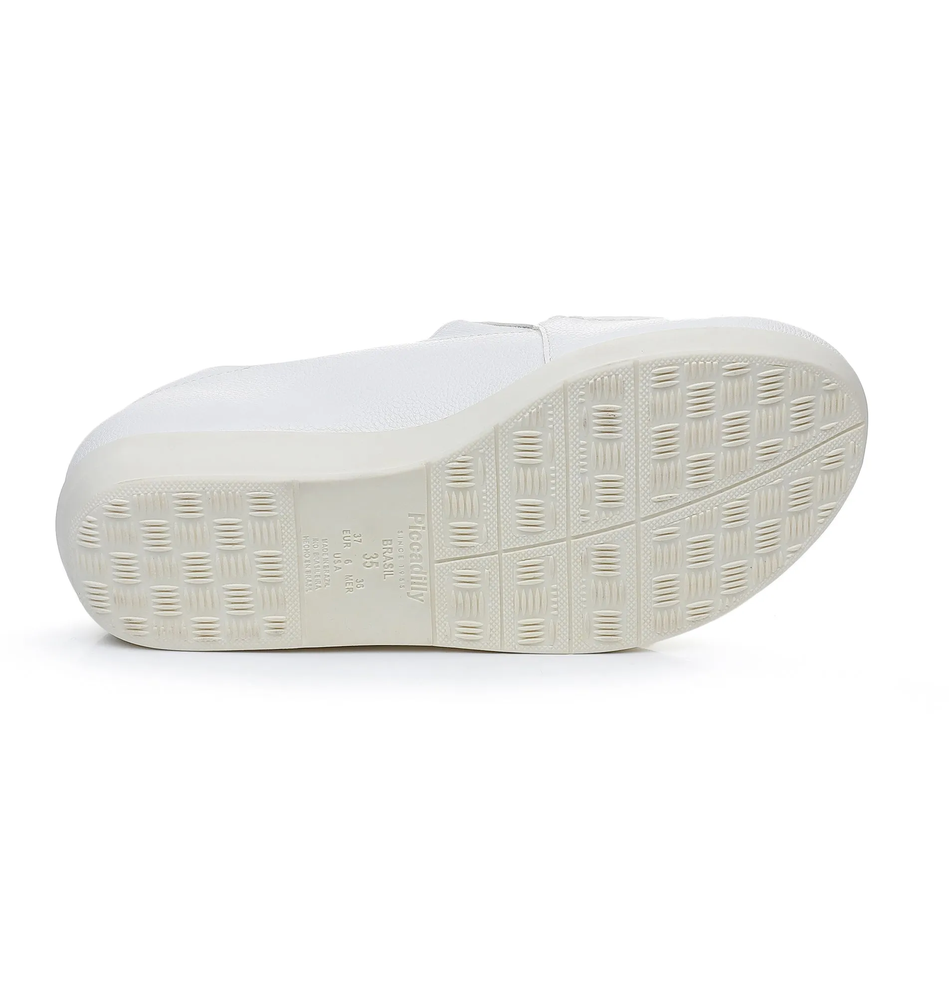 Piccadilly White Nappa Slip-On Shoes (214.026)