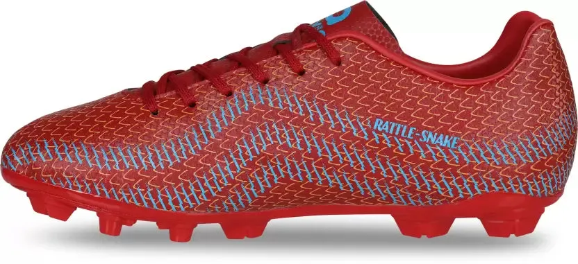 Rattle Snake Football Stud Football Shoes For Men (Red)