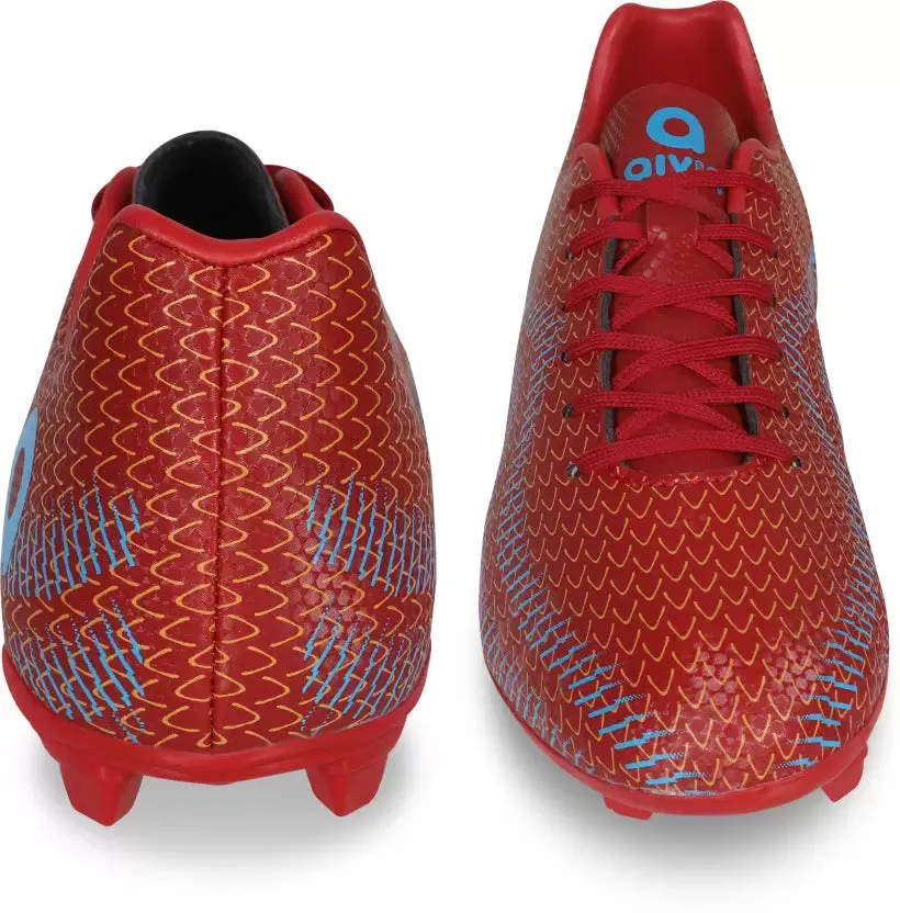 Rattle Snake Football Stud Football Shoes For Men (Red)