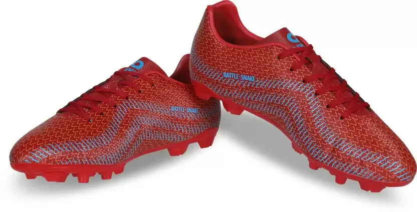 Rattle Snake Football Stud Football Shoes For Men (Red)