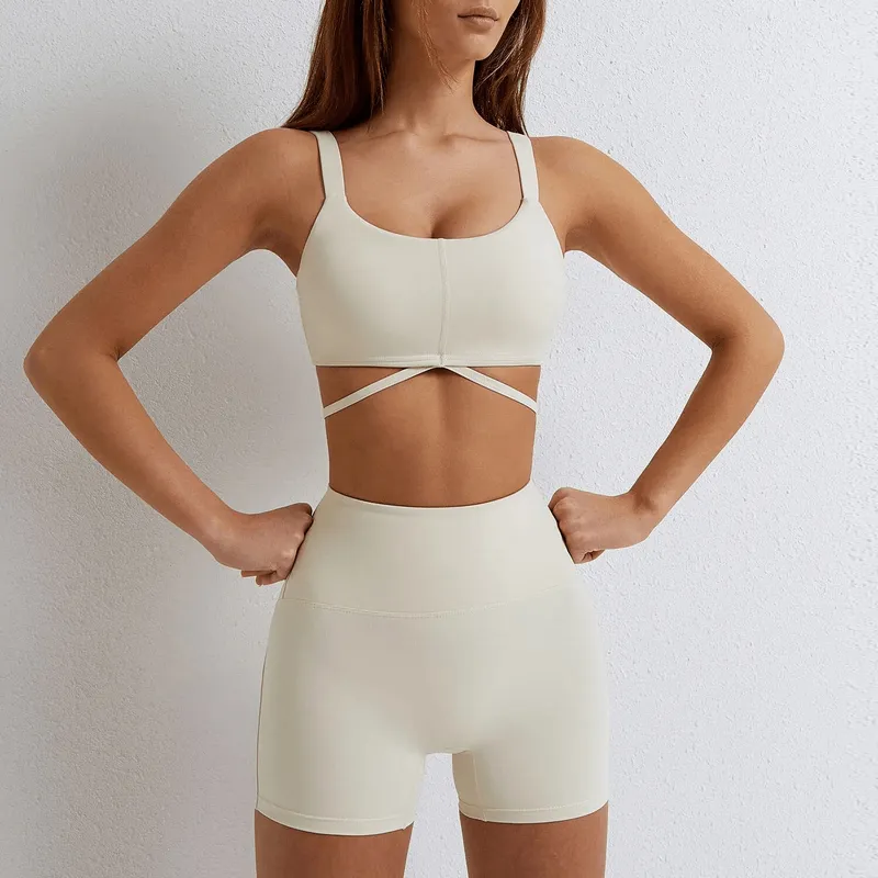 Seamless Gym Sports Suit with Bra and Shorts/Leggings - SF1678