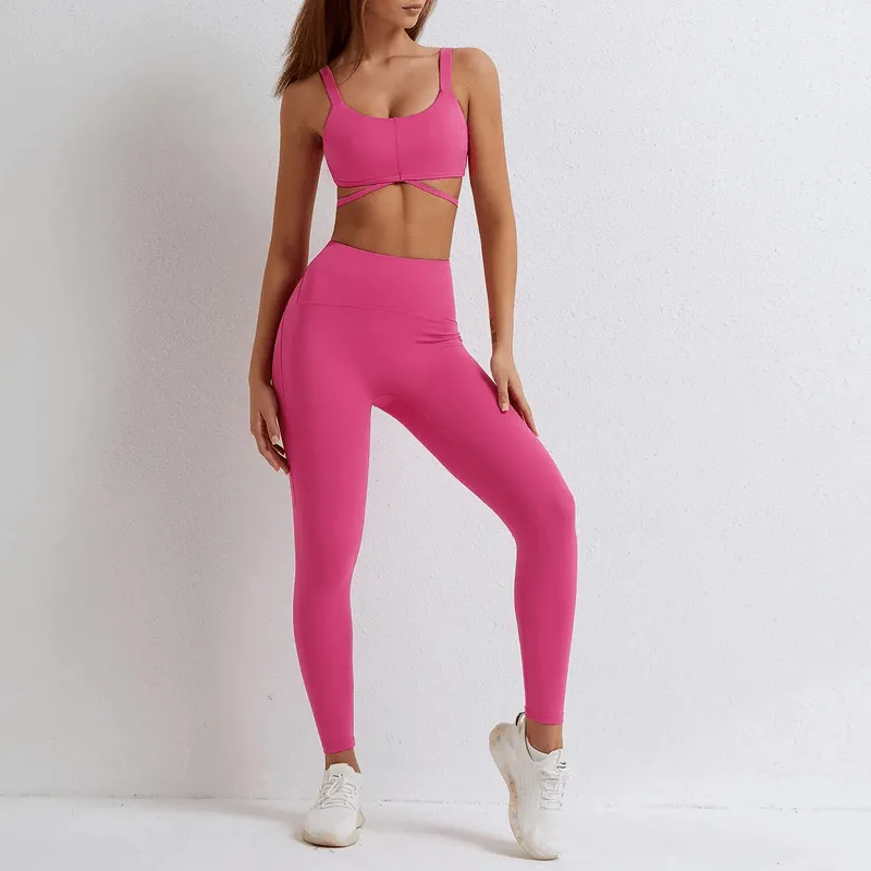 Seamless Gym Sports Suit with Bra and Shorts/Leggings - SF1678