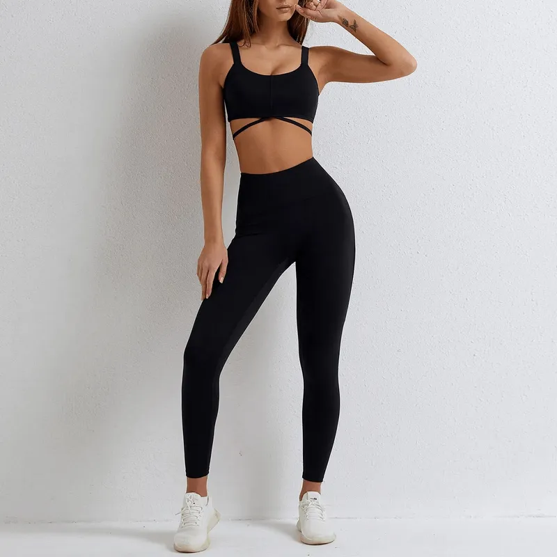 Seamless Gym Sports Suit with Bra and Shorts/Leggings - SF1678